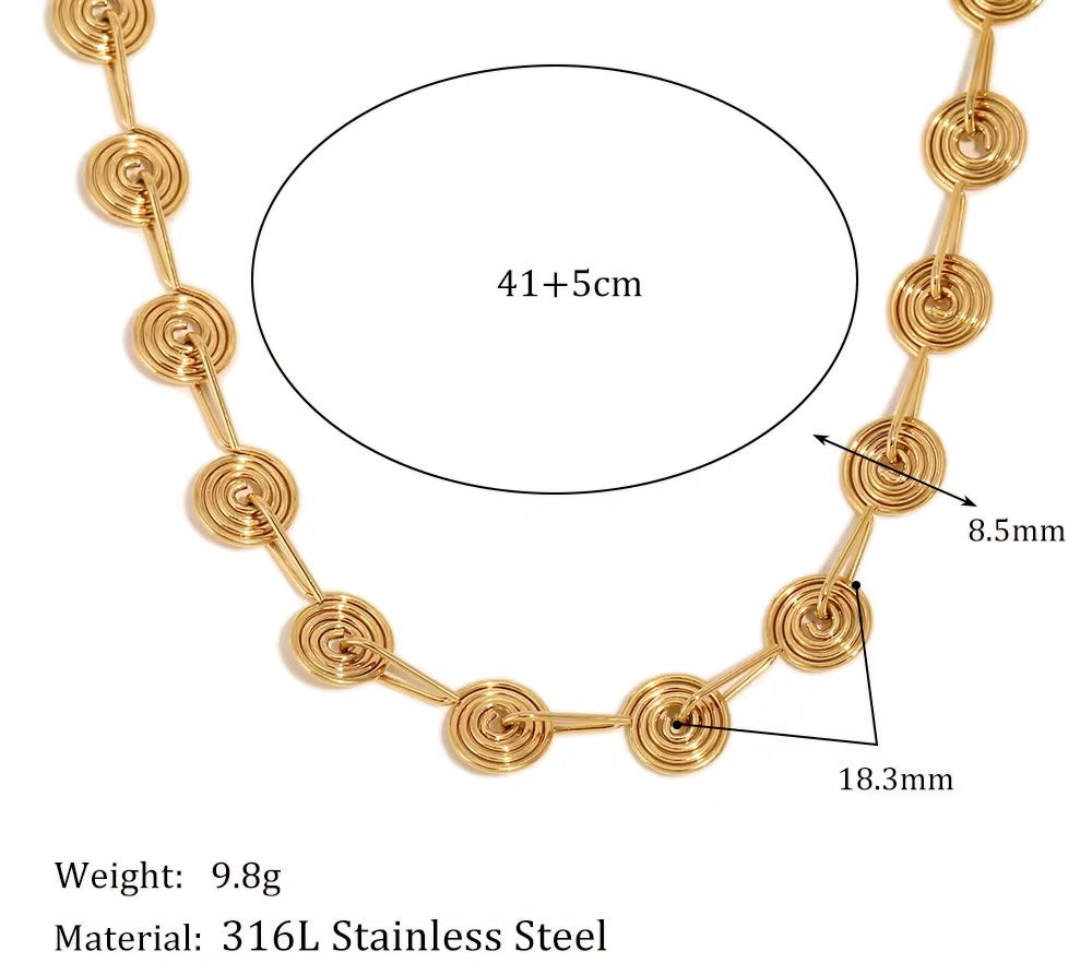 Necklace spiral