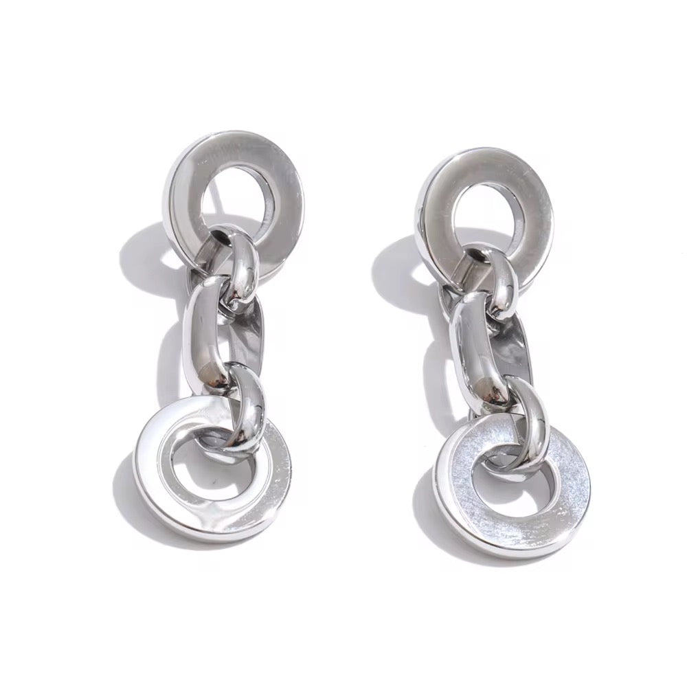 Earring pin silver
