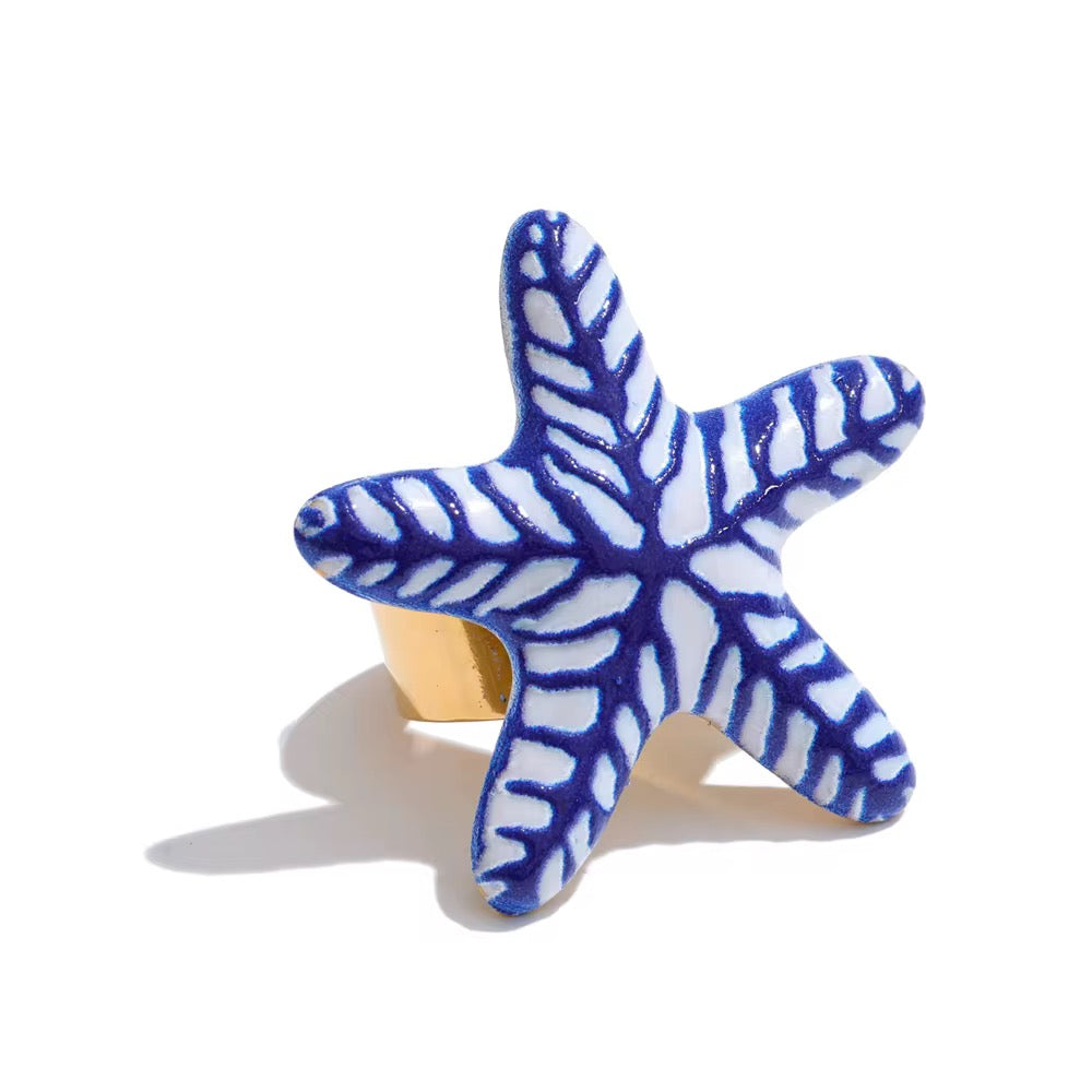 Ring star blue