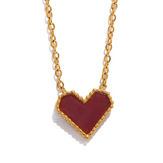 Necklace love red