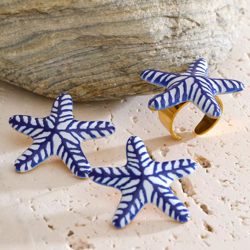 Ring star blue