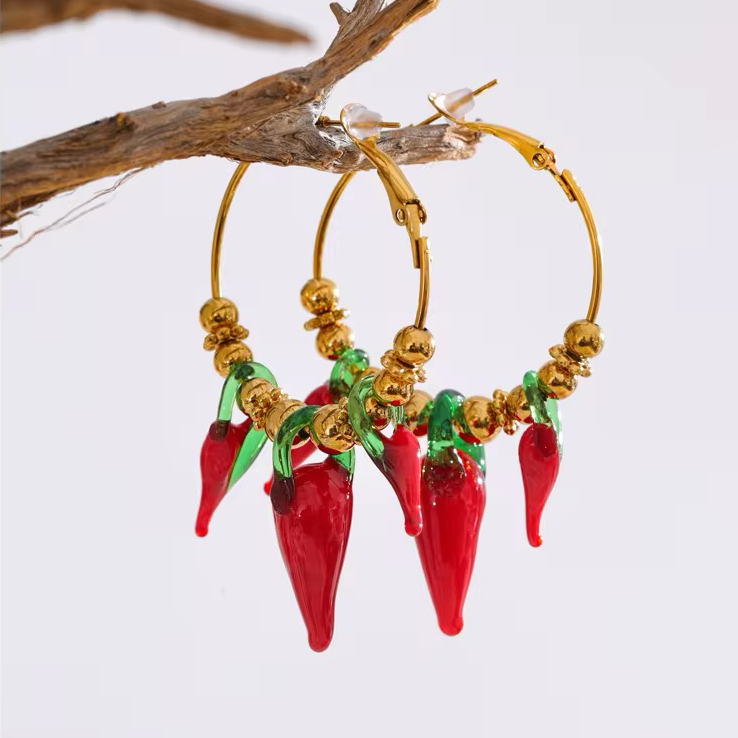 Earring Golden reflection